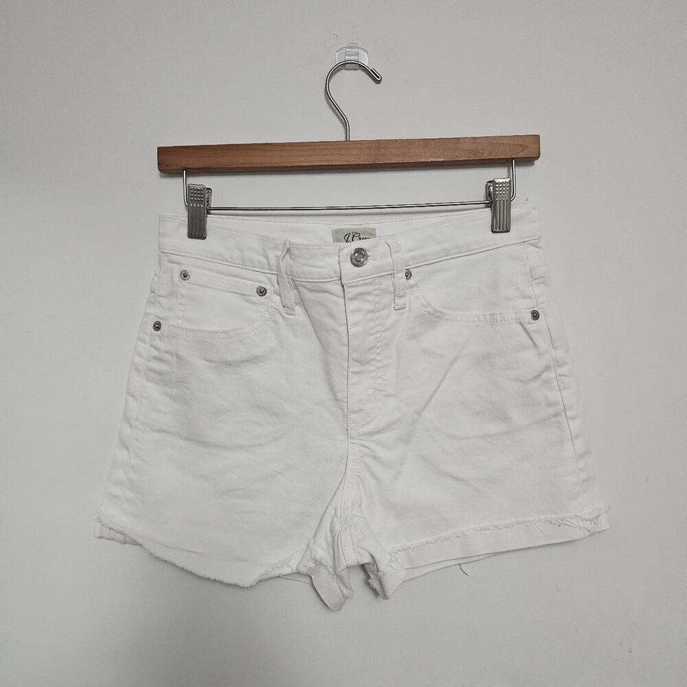 Jcrew white denim shorts denimshorts